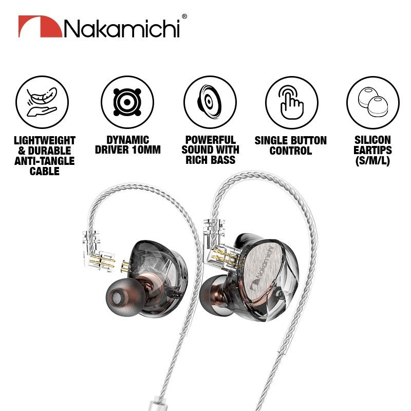 Nakamichi MV101 Dynamic Driver In Ear Monitor