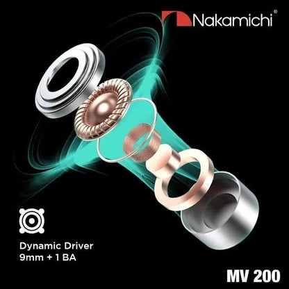 Nakamichi  MV200  Hybrid Dual Driver In-ear Monitors