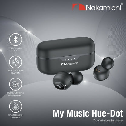 Nakamichi My Music Hue Dot True Wireless Bluetooth Earbuds