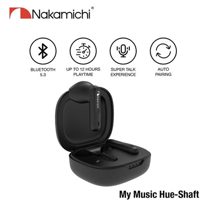 Nakamichi My Music Hue Shaft True Wireless Bluetooth Earphones